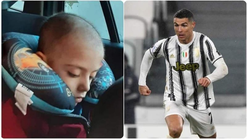 Cristiani Ronaldo (right) saved a life with this heartwarming gesture.